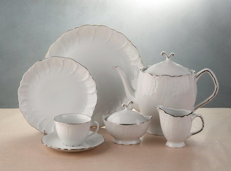 Σετ Φλυτζάνια Τσαγιού 6τμχ Πορσελάνης 230ml Jasmine Pla